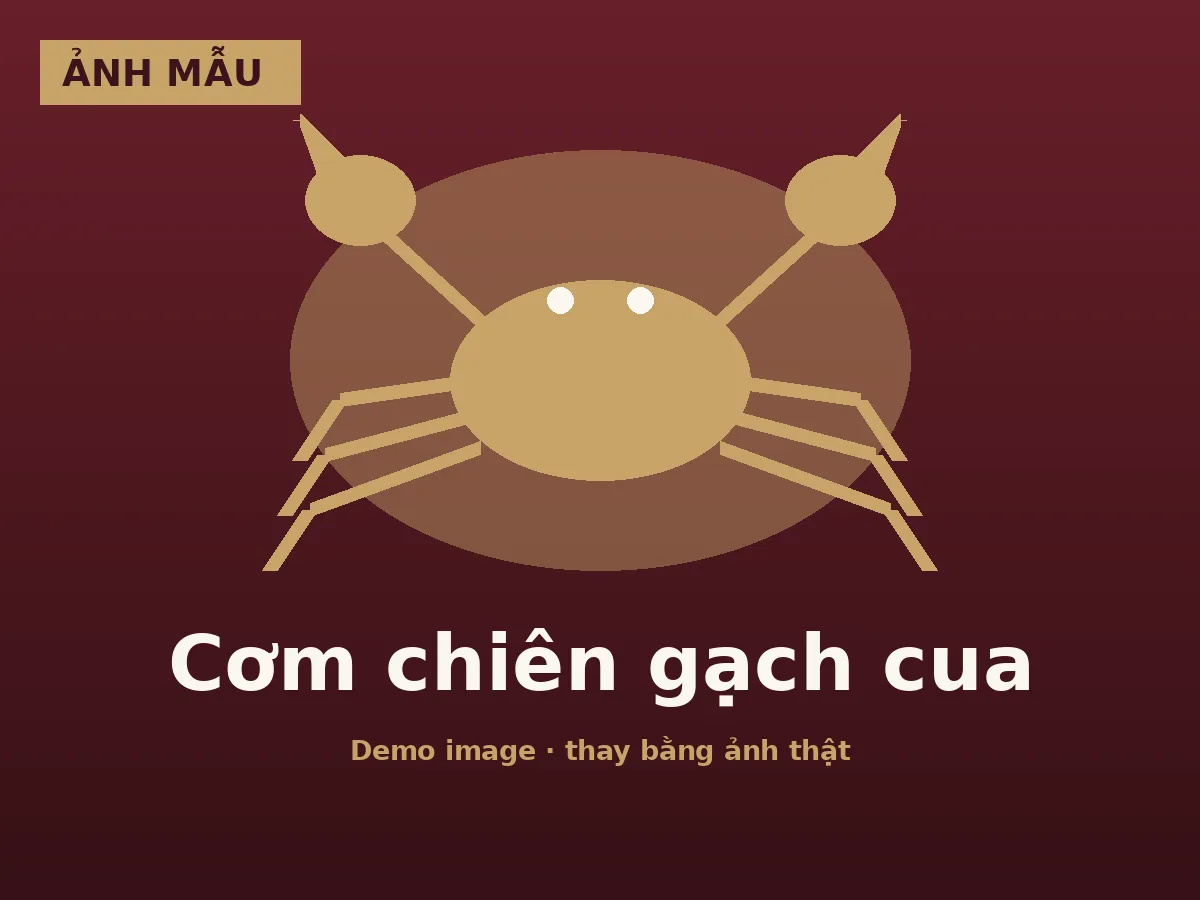 Cơm chiên gạch cua