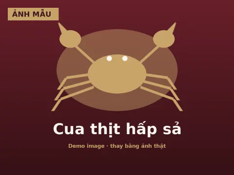 Cua thịt hấp sả