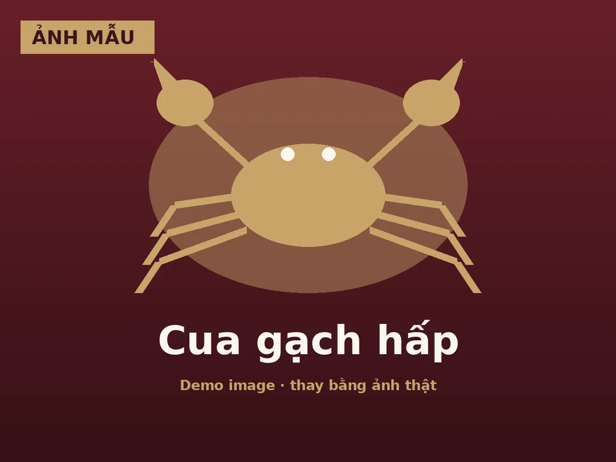 Cua gạch hấp