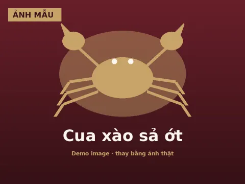 Cua xào sả ớt