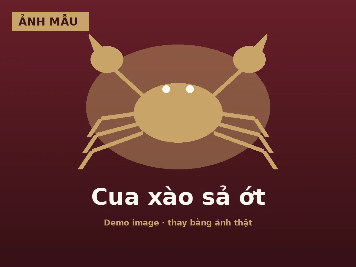 Cua xào sả ớt