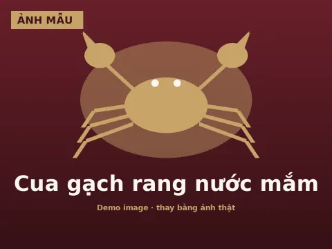 Cua gạch rang nước mắm