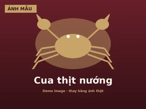 Cua thịt nướng