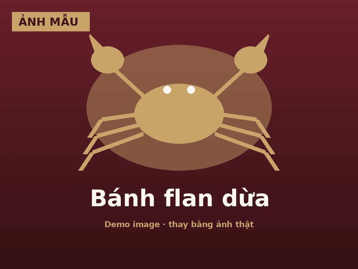 Bánh flan dừa
