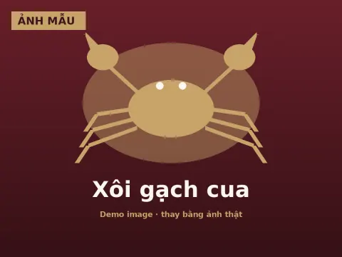 Xôi gạch cua