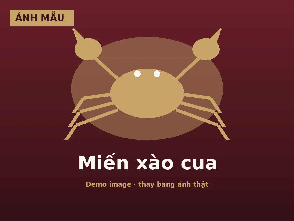 Stir-fried Glass Noodles with Crab